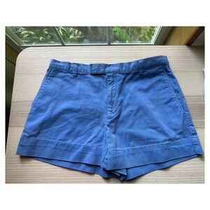 Ralph Lauren Sport Womens Blue Chino Shorts‎ Size 6 Cotton Twill Preppy Casual